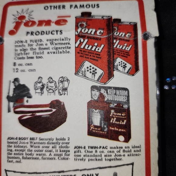 VinTaGe JON.E HANDWARMER STEEL NEW HUNTING - Picture 7 of 12